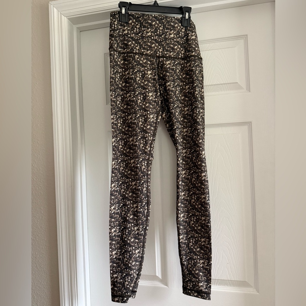 lululemon gold “confetti” leggings